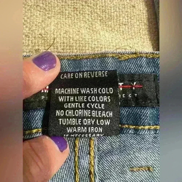 M. Society Mens Jeans Size 34x32 Skinny Fit Distressed Grunge Hip Hop B0060 - Picture 10 of 10